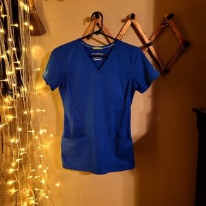 XS Royal Blue HH Works Scrub Top